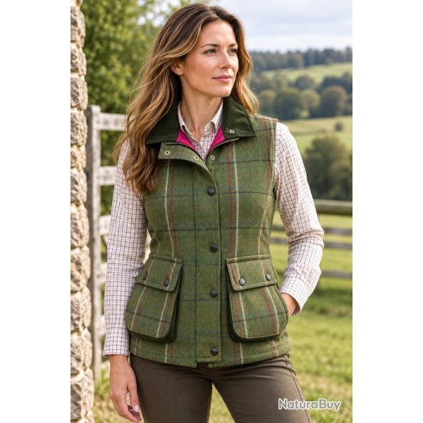 Gilet en tweed pour femme Ruby
