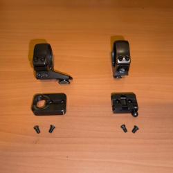 Montage pivotant EAW &Oslash;30 mm � bases Browning BAR � colliers amovibles