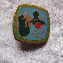 Insigne militaire finale nationale parcours sportif Guadeloupe 1987 ab paris