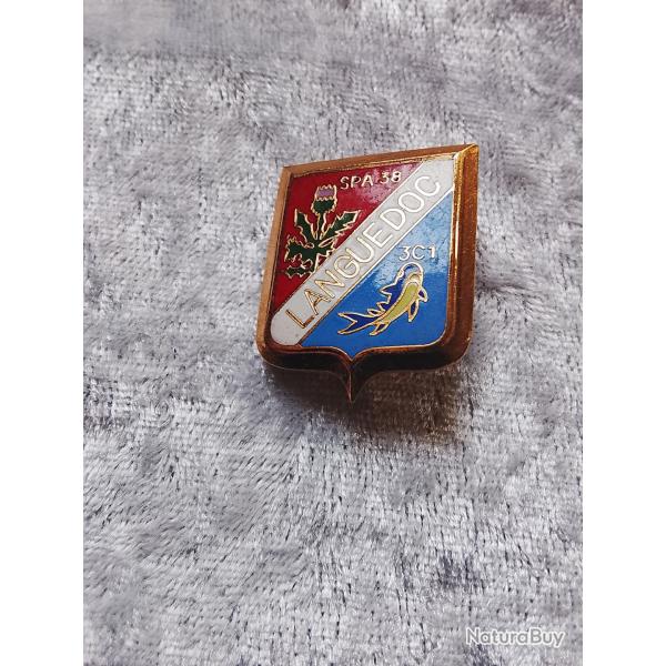 Insigne militaire spa 38 languedoc l arm�e de l air escadron de chasse