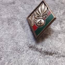 Insigne militaire 4 r&eacute;giment d'infanterie ligion &eacute;trang&egrave;re arthus Bertrand paris g 28 16
