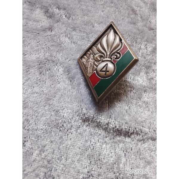Insigne militaire 4 r�giment d'infanterie ligion �trang�re arthus Bertrand paris g 28 16
