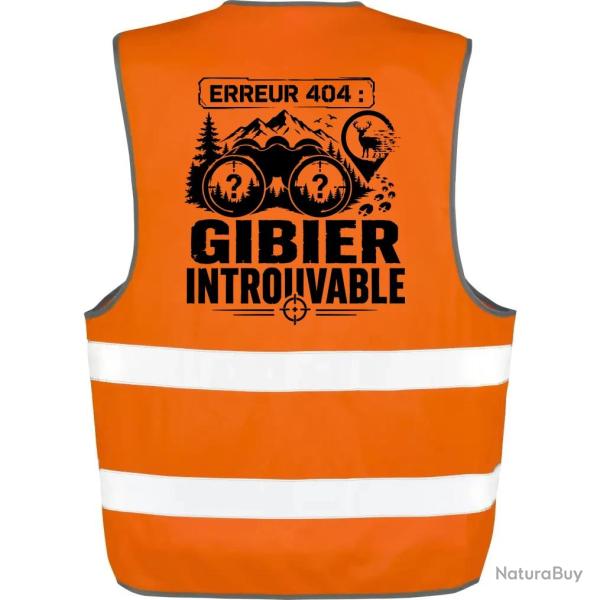 Gilet Chasse - Erreur 404 - Gibier introuvable - Orange