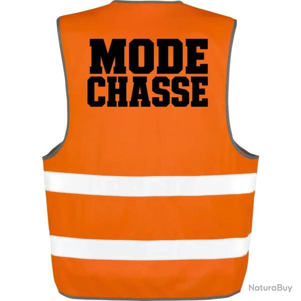 Gilet Chasse - Mode chasse - Typographie orange