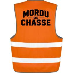 Gilet Chasse - Mordu de chasse - Typographie - Orange
