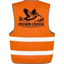 Gilet Chasse - Passion chasse fran&ccedil;aise - B&eacute;casse - Orange
