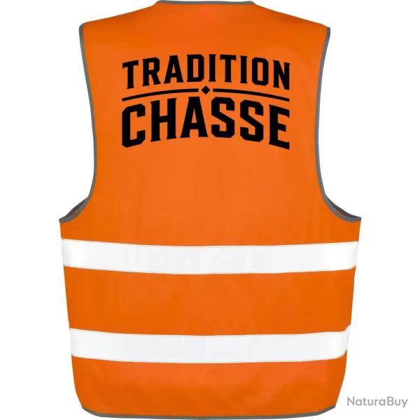 Gilet Chasse - Tradition chasse - Vintage - Orange