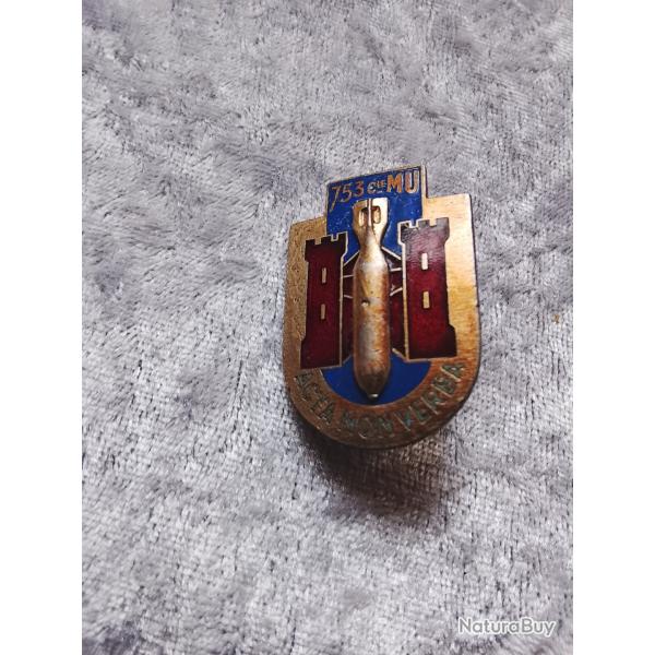 Insigne militaire insigne 753 compagnie de munitions drago paris g 1058