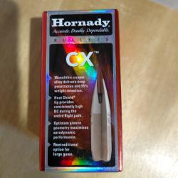 39 Ogives Hornady CX sans plomb calibre 6.5 mm
