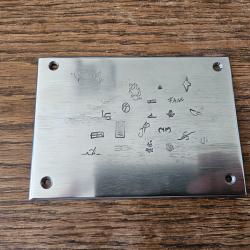 Plaque poin&ccedil;ons couteliers fran&ccedil;ais