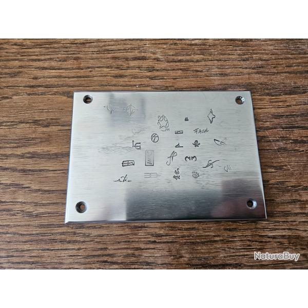 Plaque poin�ons couteliers fran�ais