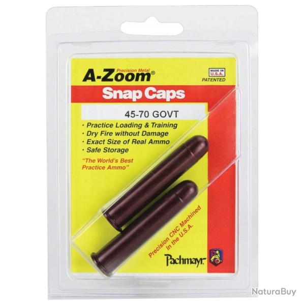 2 douilles amortisseur "Snap cap" cal. .45-70 en aluminium - A-Zoom