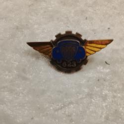 Insigne militaire dos guilloch&eacute; atelier r&eacute;paration 623 bordeaux drago paris a 608