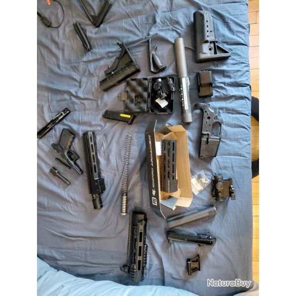 Lot d'�quipement airsoft � vendre possible lot prix r�duit disponible avec photo