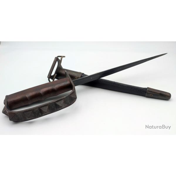 Couteau US 1917 Trench Knife WW1 US Army 14-18 avec fourreau