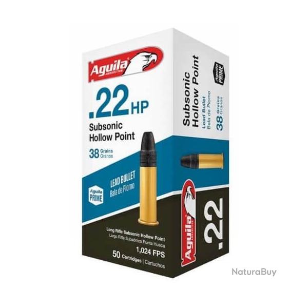 AGUILA 22LR SUBSONIC HOLLOW POINT LIVRAISON OFFERTE LOT DE 2000