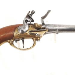 PISTOLET DE CAVALERIE &Agrave; SILEX MOD&Egrave;LE 1777 &Agrave; COFFRE SAINT-&Eacute;TIENNE 1787 FRANCE Categorie D