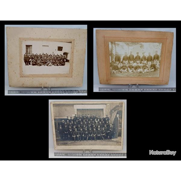 Lot anciennes photographies militaires fran�ais fin XIXe ou d�but du XXe si�cle