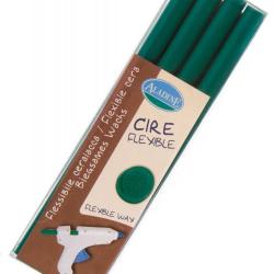 B&acirc;tons de cire verte flexible pour sceau - Pack de 4