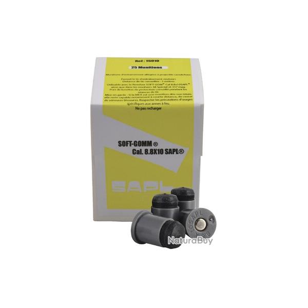 Munitions d'entra�nement all�g�es pour Soft-Gomm et pour revolvers de calibre 38 Sp�cial et 357 Mag.