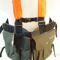 gilet chasse vert  somlys  r&eacute;glable