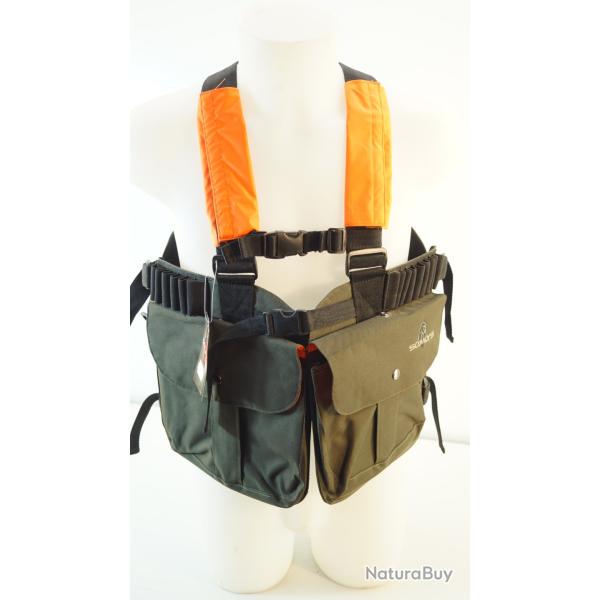 gilet chasse vert  somlys  r�glable