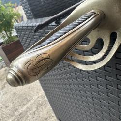 Sabre fran&ccedil;ais officier d'infanterie mod&egrave;le 1882 - monogramm&eacute; - IIIe R&eacute;publique