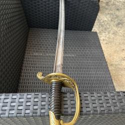 Ancien sabre fran&ccedil;ais d'officier d'infanterie, mod&egrave;le 1845/1855, datant du XIXe si&egrave;cle