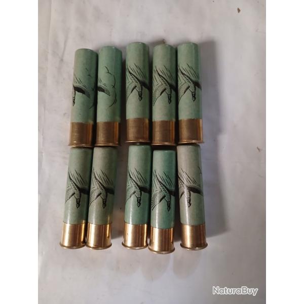 Lot de 10 cartouches  anciennes cal 20 magnum  Cartoucherie Fran�aise  douilles  cartons