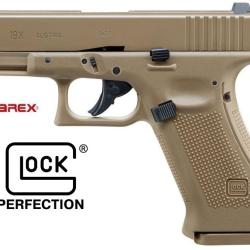 Pistolet  Glock 19X sable  &laquo;  Airguns &raquo;  Co2  Billes Acier Cal 4.5