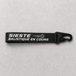 Porte-cl&eacute; Tir Sportif - Sieste - Balistique en cours - Noir