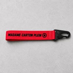 Porte-cl&eacute; Tir Sportif - Madame carton plein - Rouge
