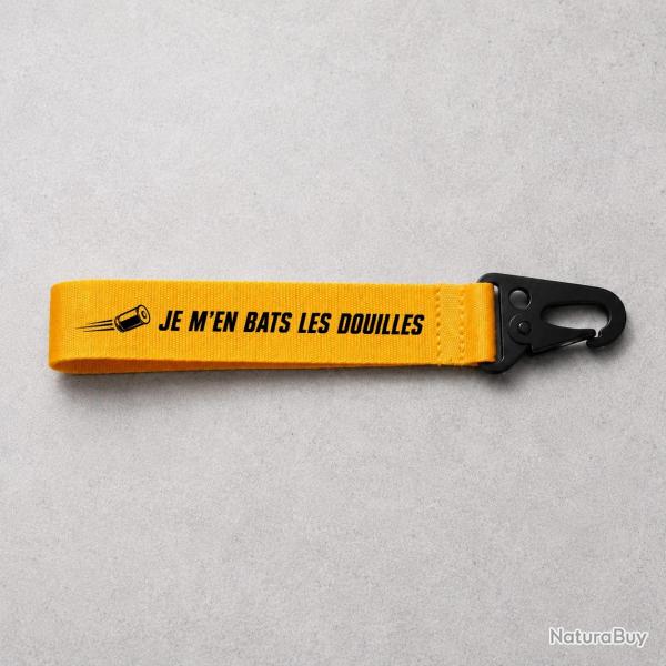 Porte-cl� Tir Sportif - Je m'en bats les douilles - Jaune
