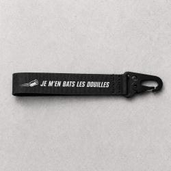 Porte-cl&eacute; Tir Sportif - Je m'en bats les douilles - Noir