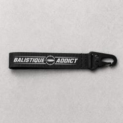 Porte-cl&eacute; Tir Sportif - Balistique Addict - Cible rouge - Noir