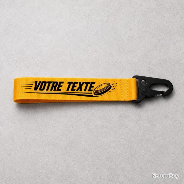 Porte-cl� Ball Trap personnalis� - Jaune
