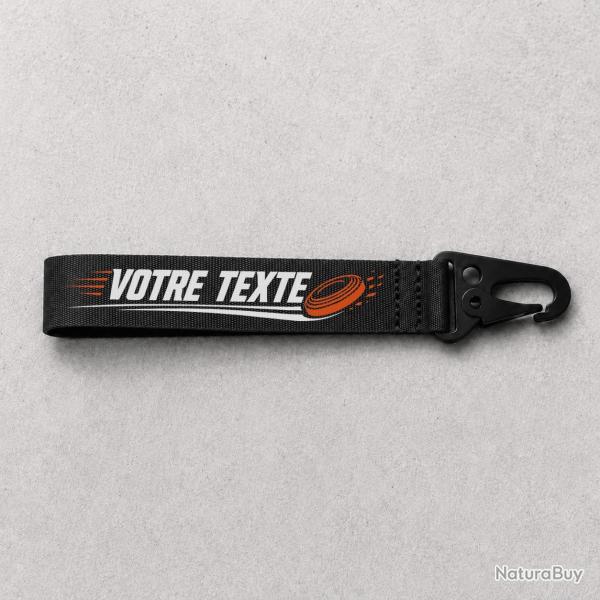 Porte-cl� Ball Trap personnalis� - Noir