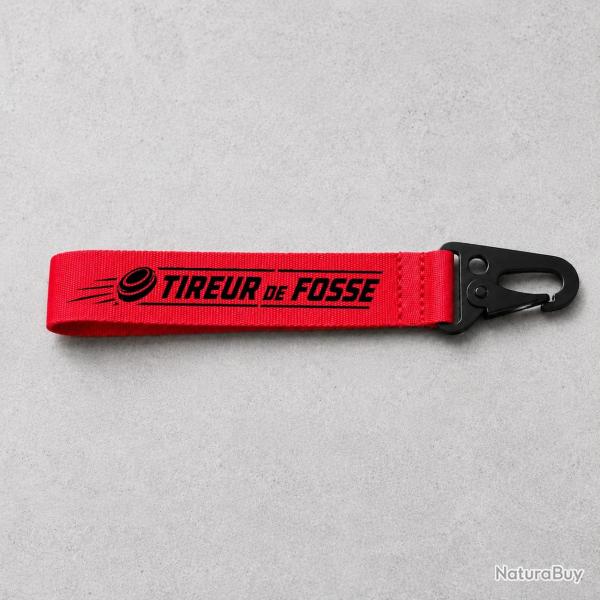 Porte-cl� Ball Trap - Tireur de fosse - Rouge