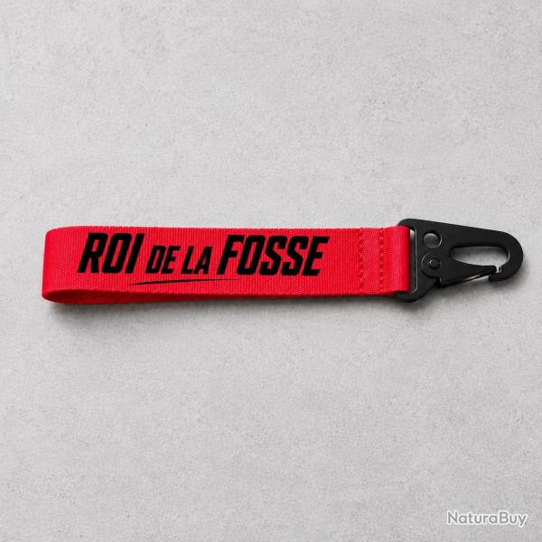 Porte-cl� Ball Trap - Roi de la fosse - Rouge