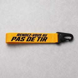 Porte-cl&eacute; Ball Trap - Rendez-vous au pas de tir - Jaune
