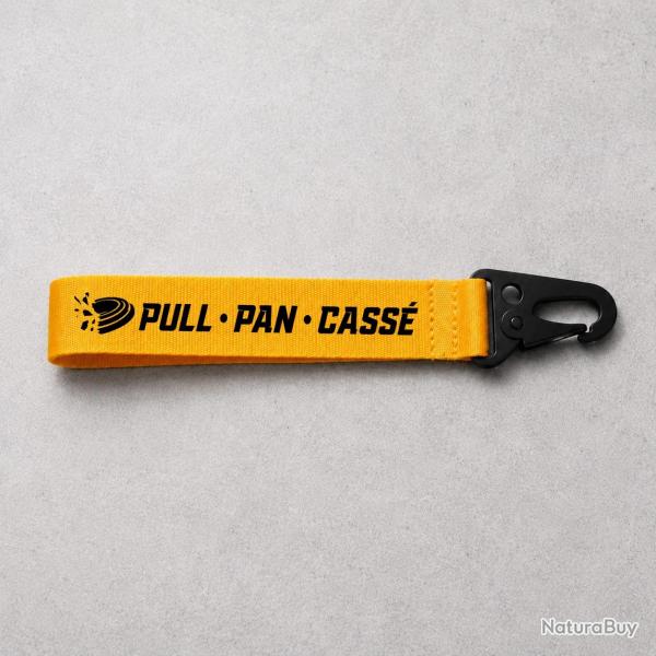 Porte-cl� Ball Trap - Pull Pan Cass� - Jaune