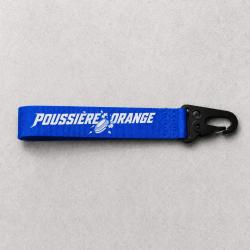 Porte-cl&eacute; Ball Trap - Poussi&egrave;re orange - Bleu