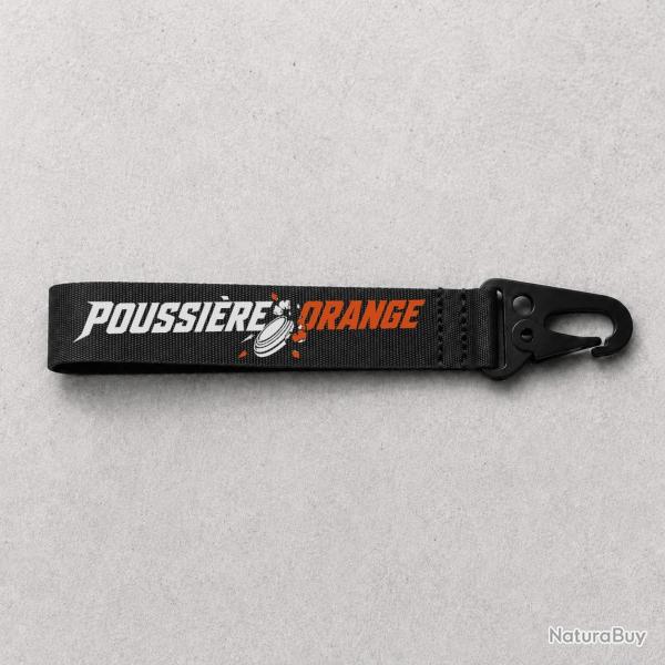 Porte-cl� Ball Trap - Poussi�re orange - Noir