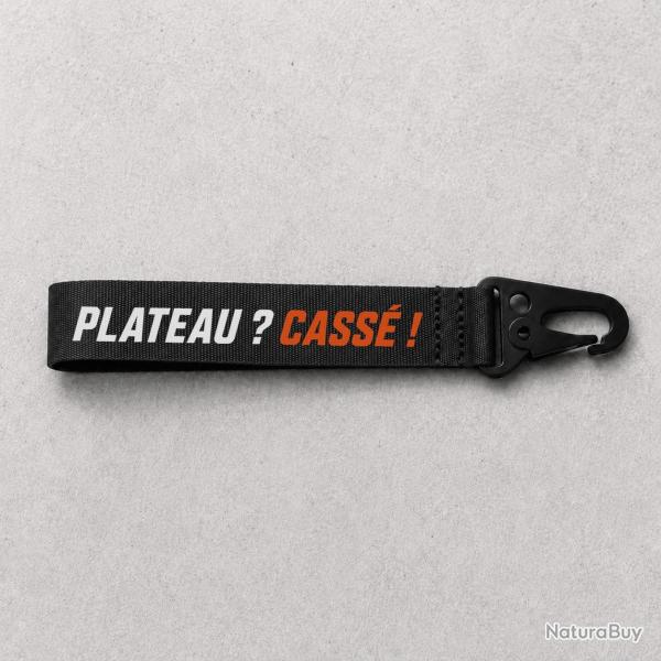 Porte-cl� Ball Trap - Plateau ? Cass� ! - Noir