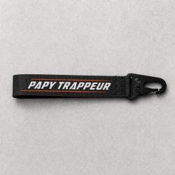 Porte-cl&eacute; Ball Trap - Papy trappeur - Noir