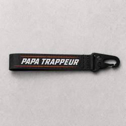 Porte-cl&eacute; Ball Trap - Papa trappeur - Noir