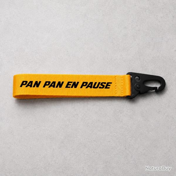 Porte-cl� Ball Trap - Pan Pan en pause - Jaune