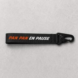 Porte-cl&eacute; Ball Trap - Pan Pan en pause - Noir