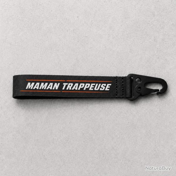 Porte-cl� Ball Trap - Maman trappeuse - Noir