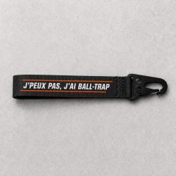 Porte-cl&eacute; Ball Trap - J'peux pas, j'ai Ball Trap - Noir